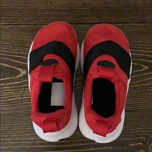 Red and Black Nike Tennis Shoes